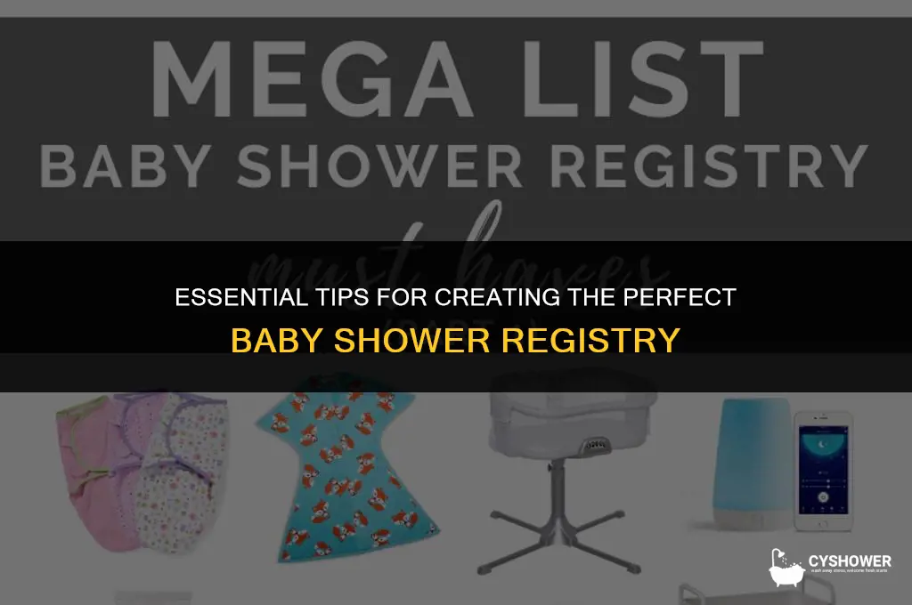 how to baby shower registry