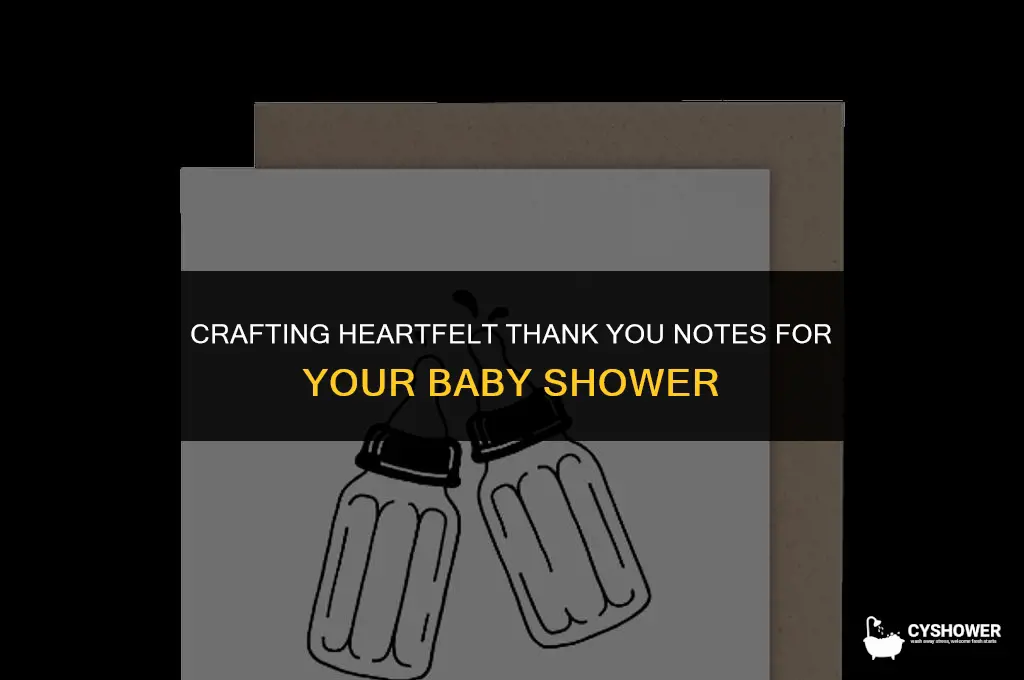 how to baby shower thank you notes