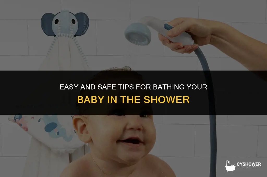 how to bath a baby in a shower