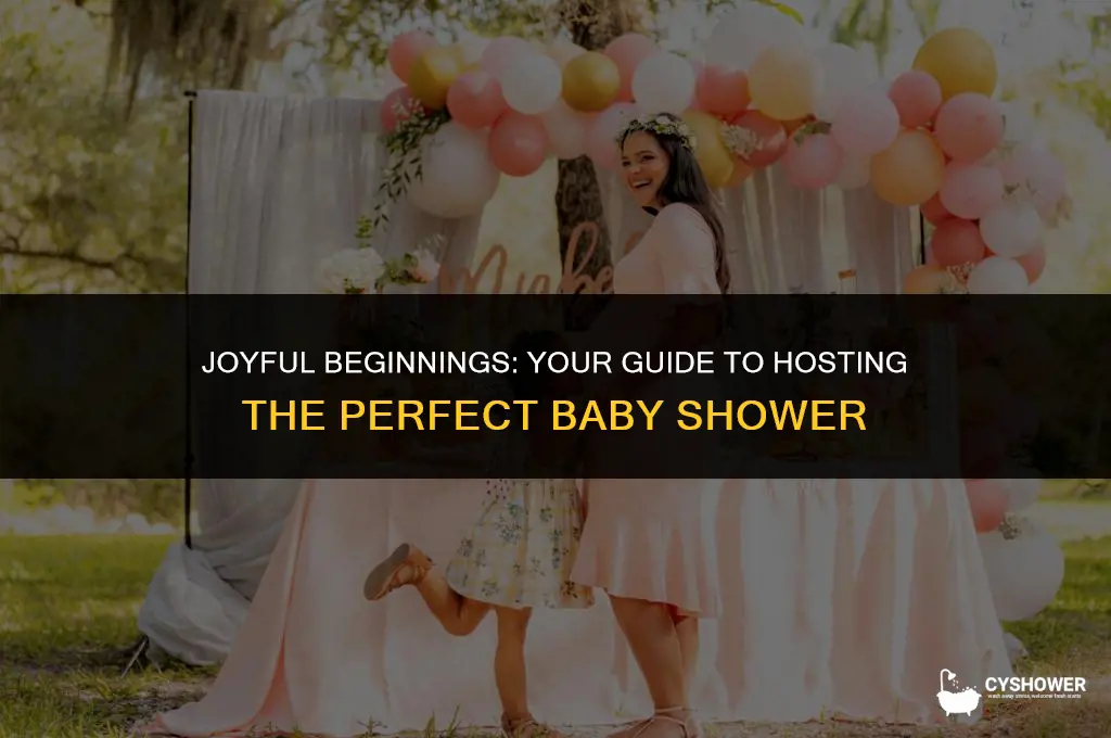 how to be a baby shower host