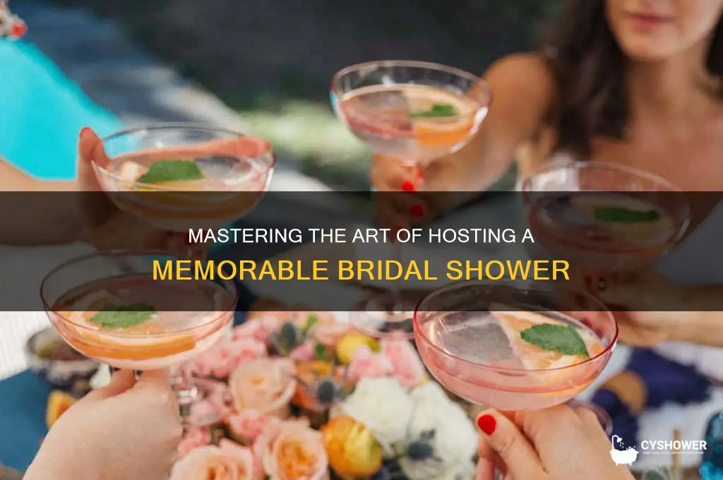 how to be a good host at a bridal shower