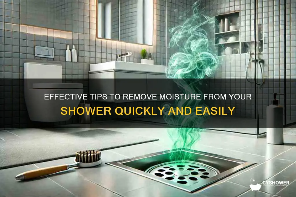 how to best get moisture off shower