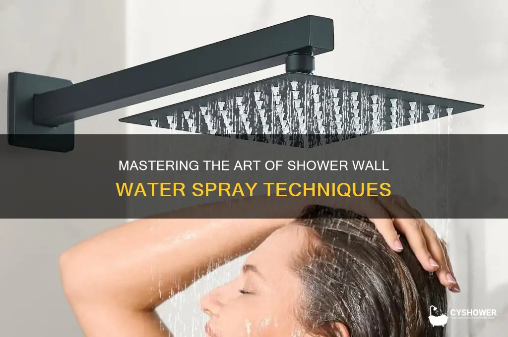 how to best squirt water on shower walls