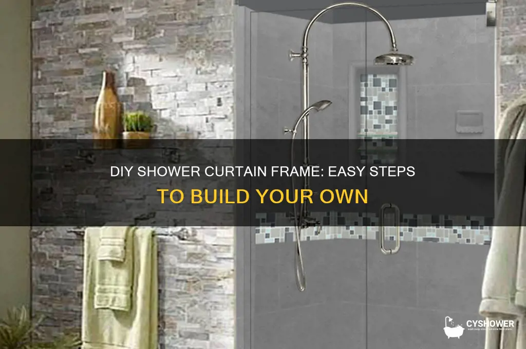 how to biild a shower curtain frame