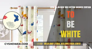 Bleaching 100% Cotton Shower Curtains: A Guide to Restoring Whiteness