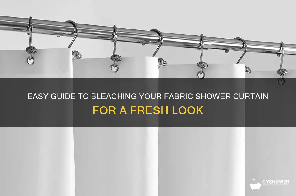 how to bleach a fabric shower curtain