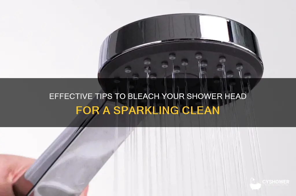 how to bleach shower head