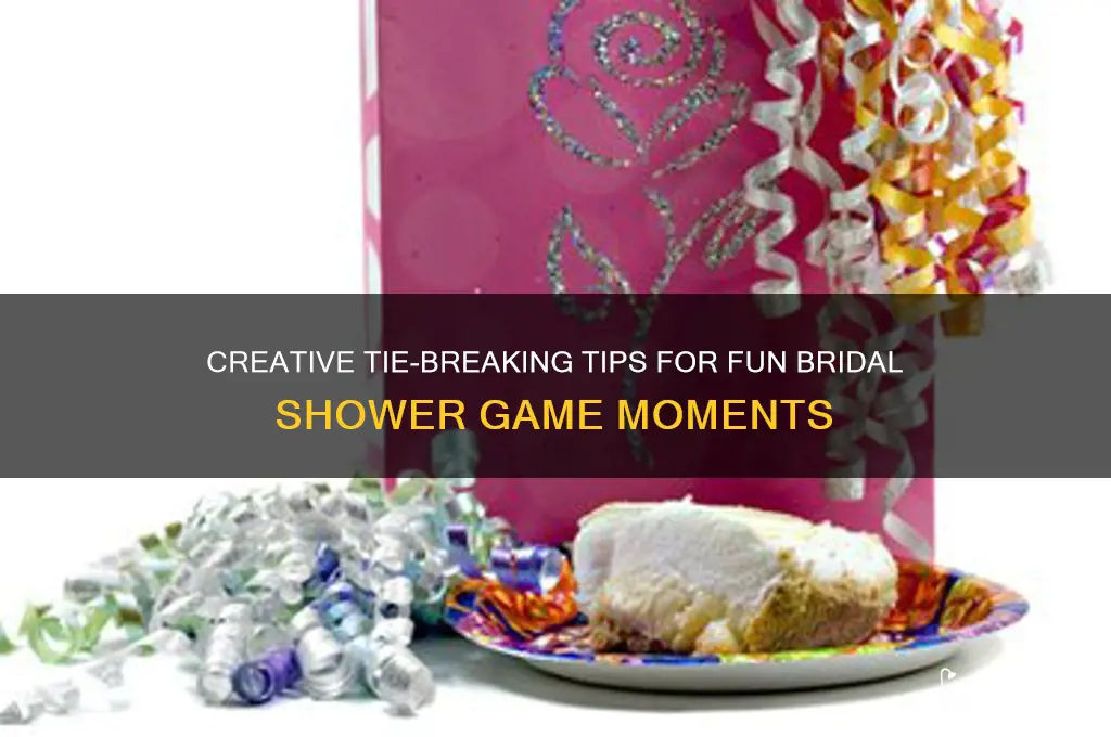 how to break a tie in a bridal shower game