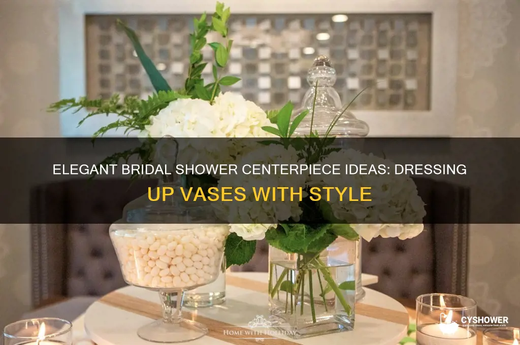 how to bridal shower centerpiece dress vase