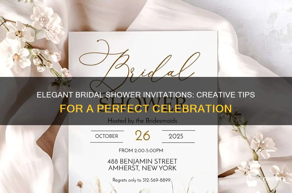 how to bridal shower invitations