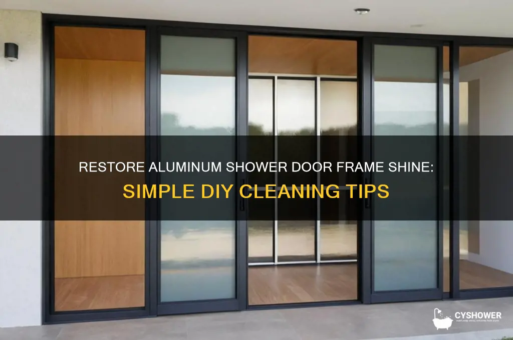 how to bring back shine to aluminum shower door frame
