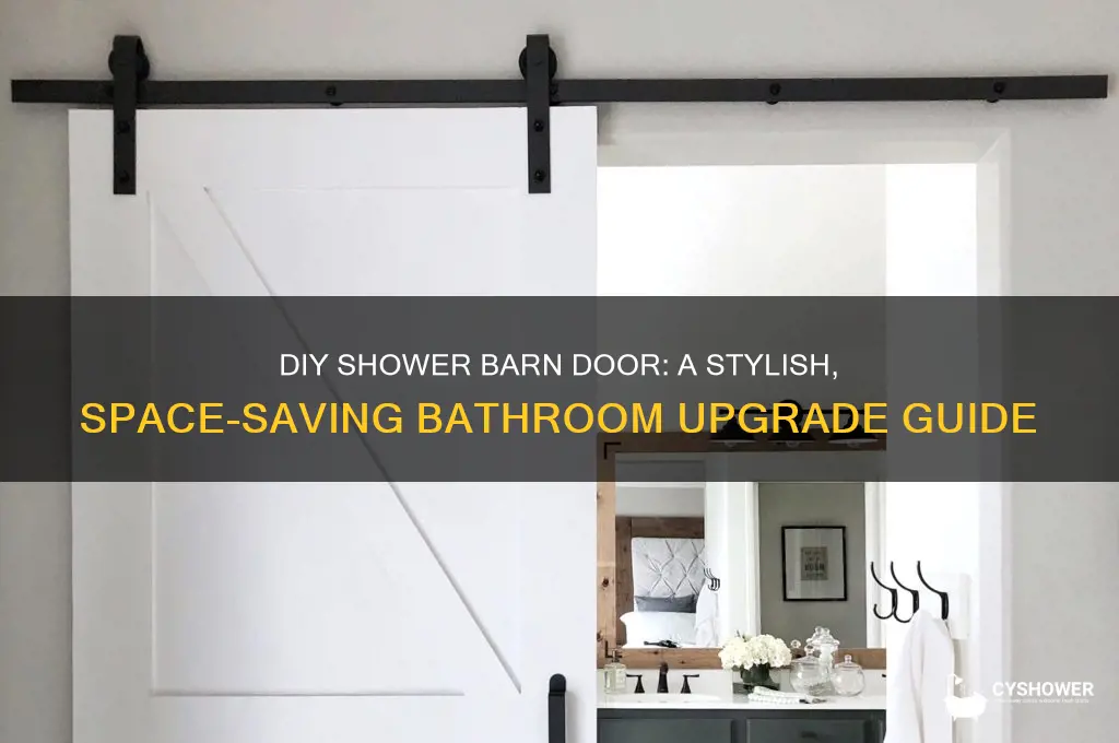 how to build a barn door for you shower