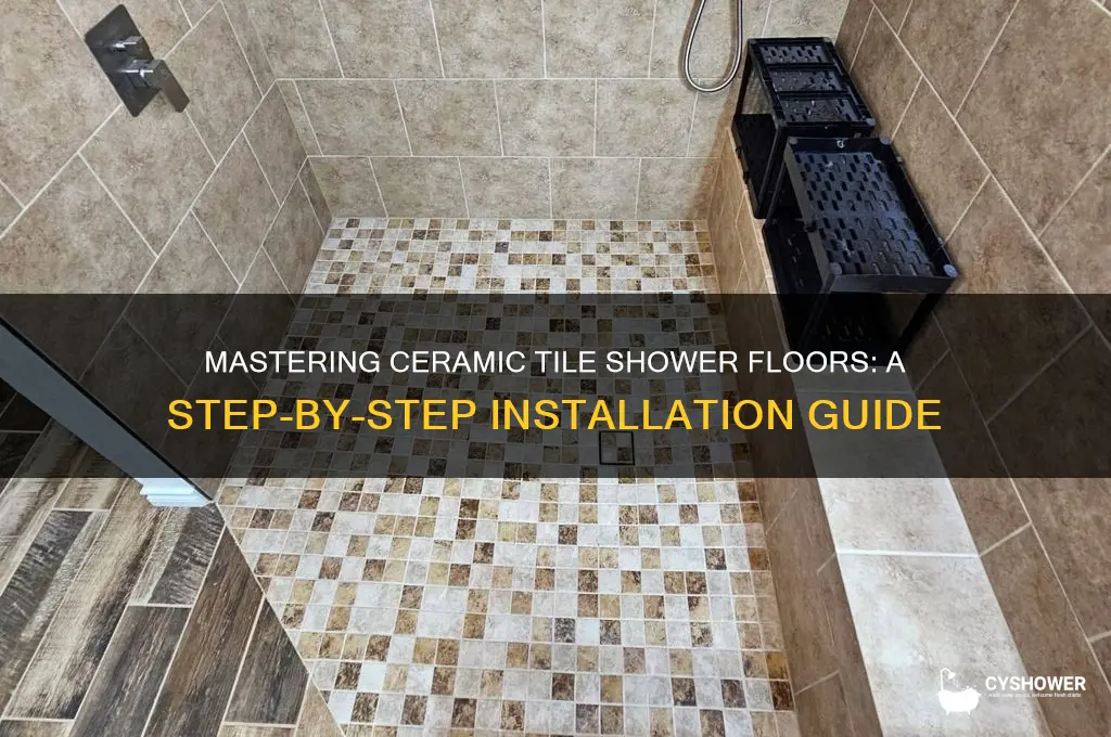 how to build a ceramic tile shower floor
