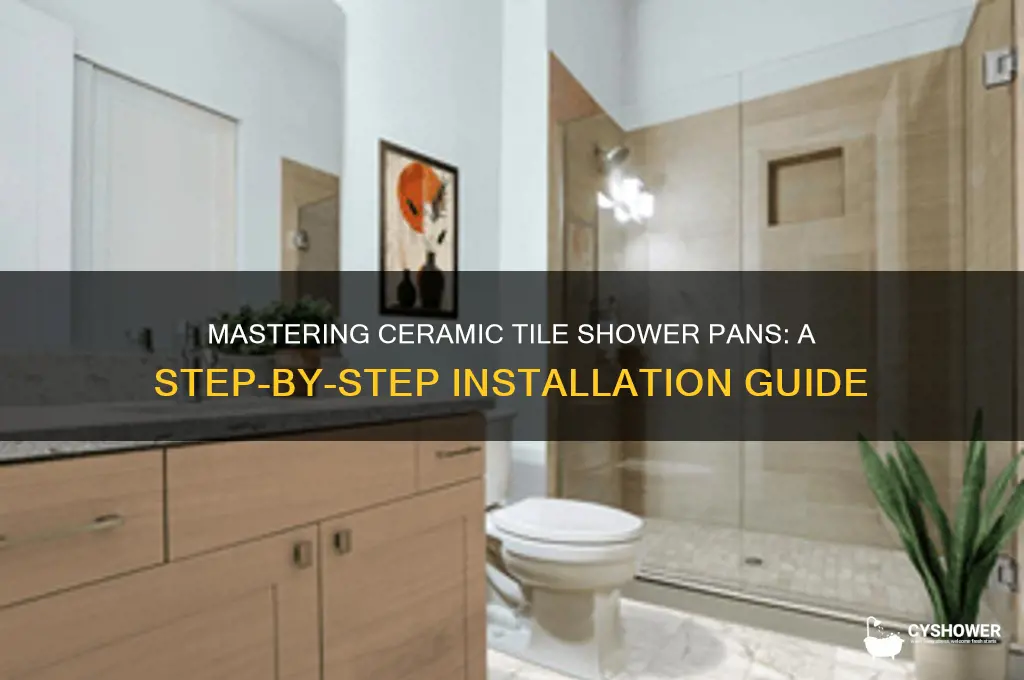 how to build a ceramic tile shower pan