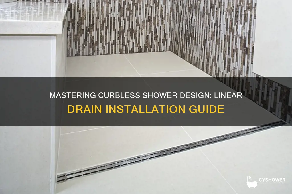 how to build a curbless shower with linear drain