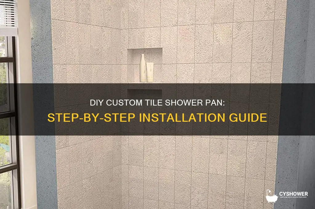 how to build a custom tile shower pan
