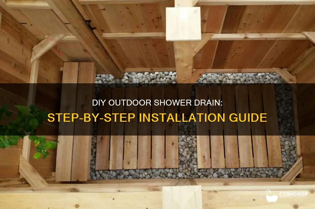how to build a drain for an outdoor shower