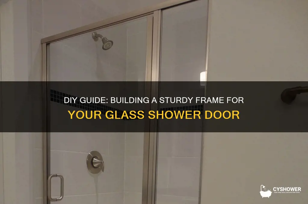 how to build a frame for a glass shower door