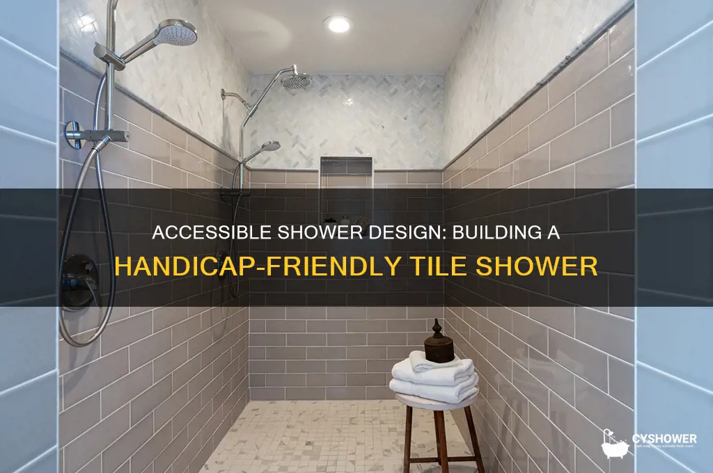 how to build a handicap tile shower