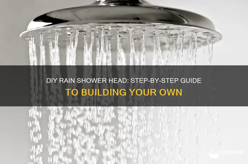 how to build a rain shower head