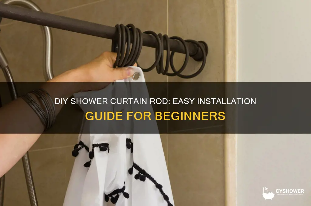 how to build a shower curtain rod