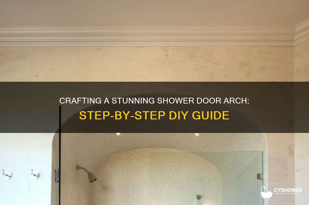 how to build a shower door arch