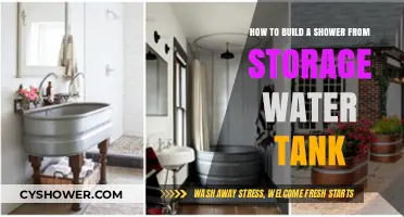DIY Shower Setup: Transforming a Storage Water Tank into a Functional Shower