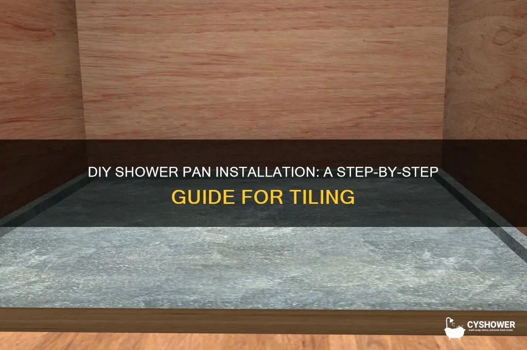 how to build a shower pan for tile