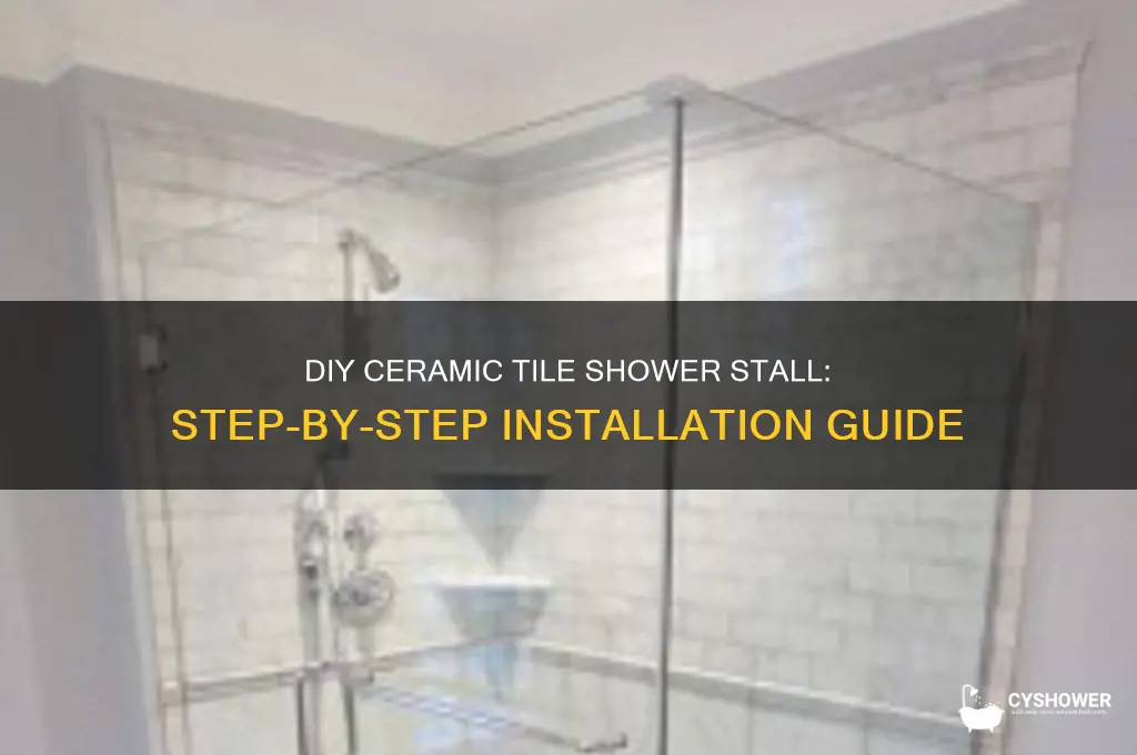how to build a shower stall with ceramic tile