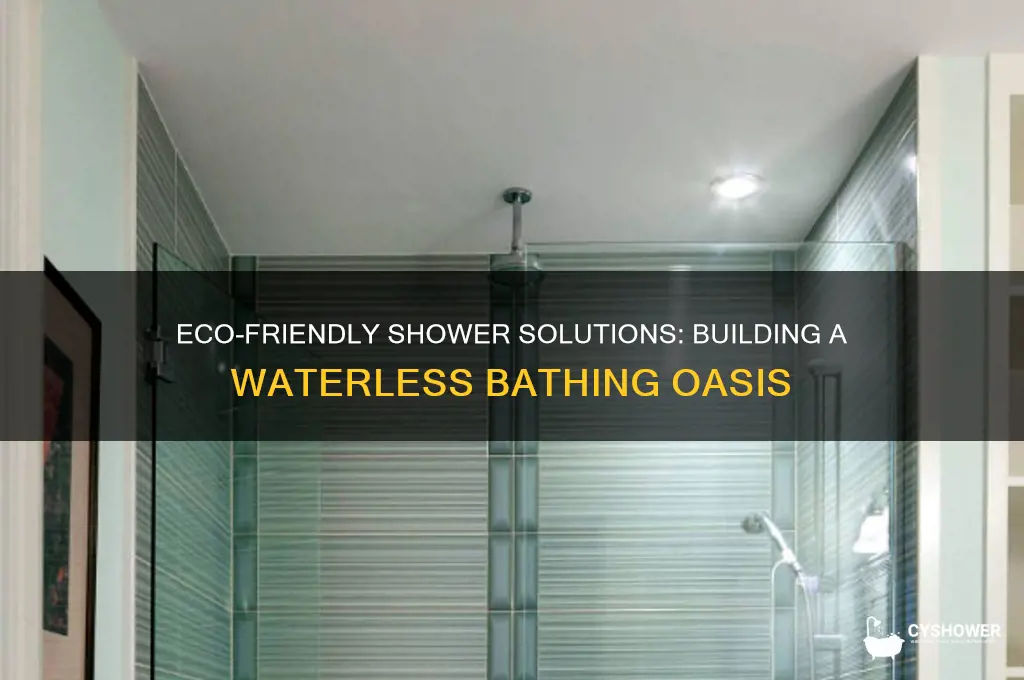 how to build a shower without running water