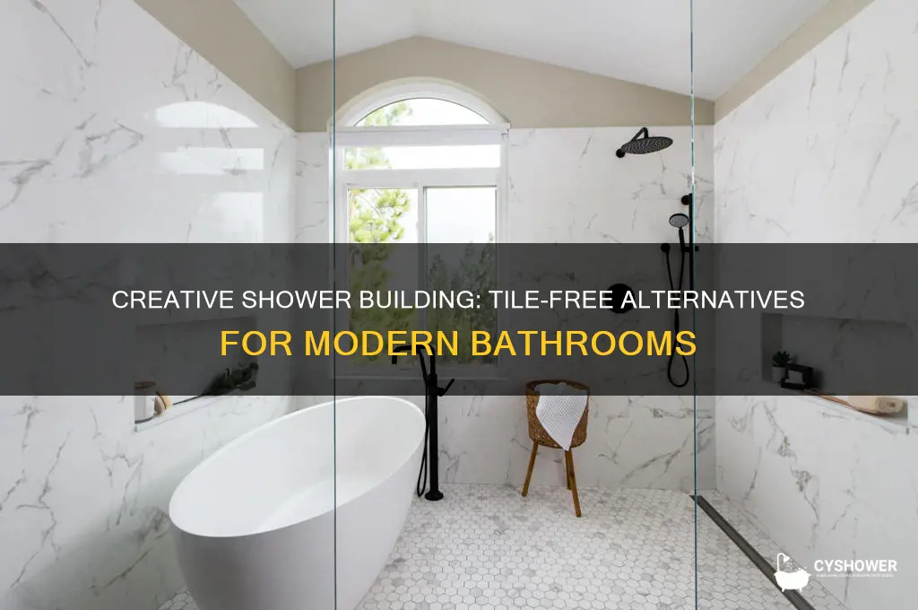 how to build a shower without tile