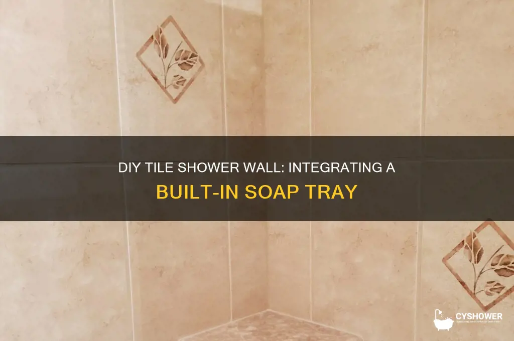 how to build a soap tray into tile shower wall