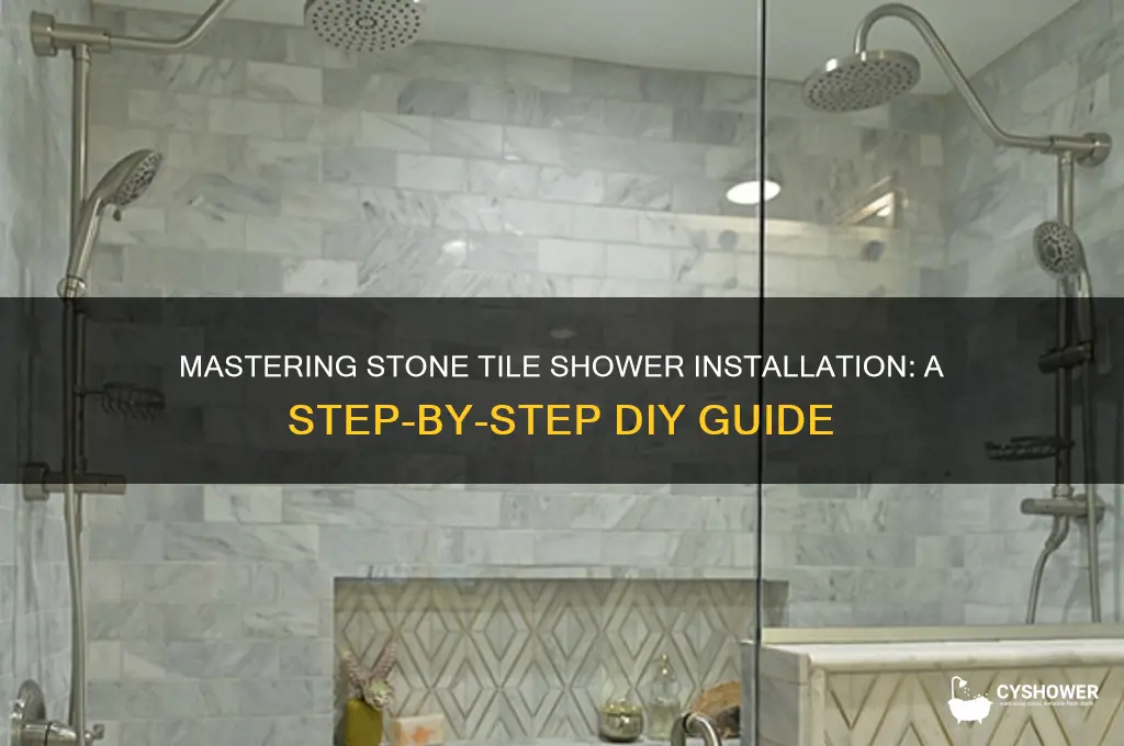 how to build a stone tile shower