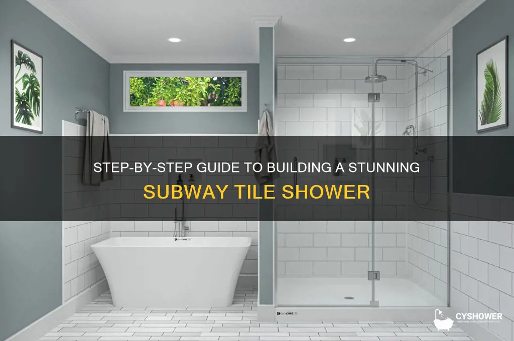 how to build a subway tile shower
