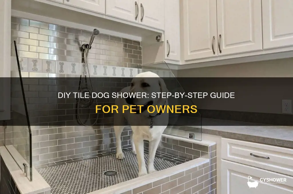 how to build a tile dog shower