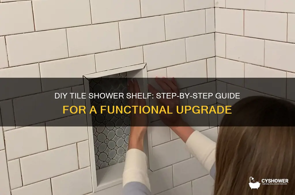 how to build a tile shower shelf