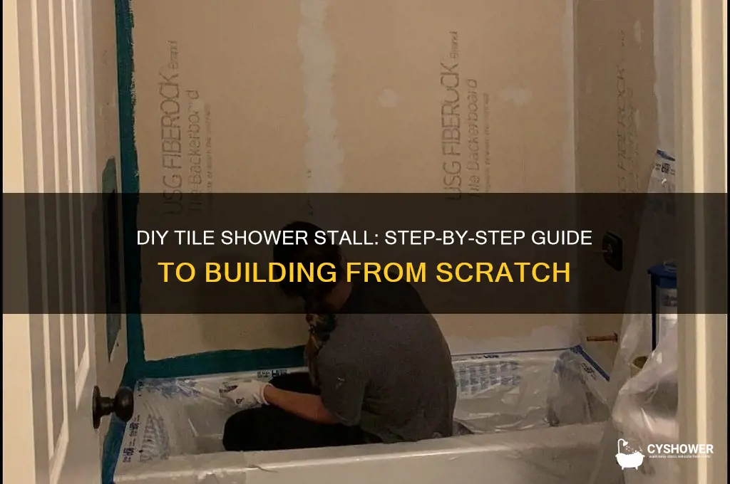 how to build a tile shower stall from scratch