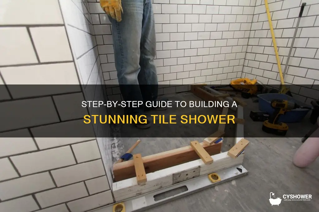 how to build a tile shower