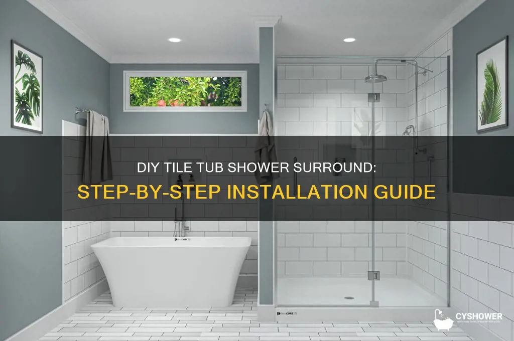 how to build a tile tub shower surround