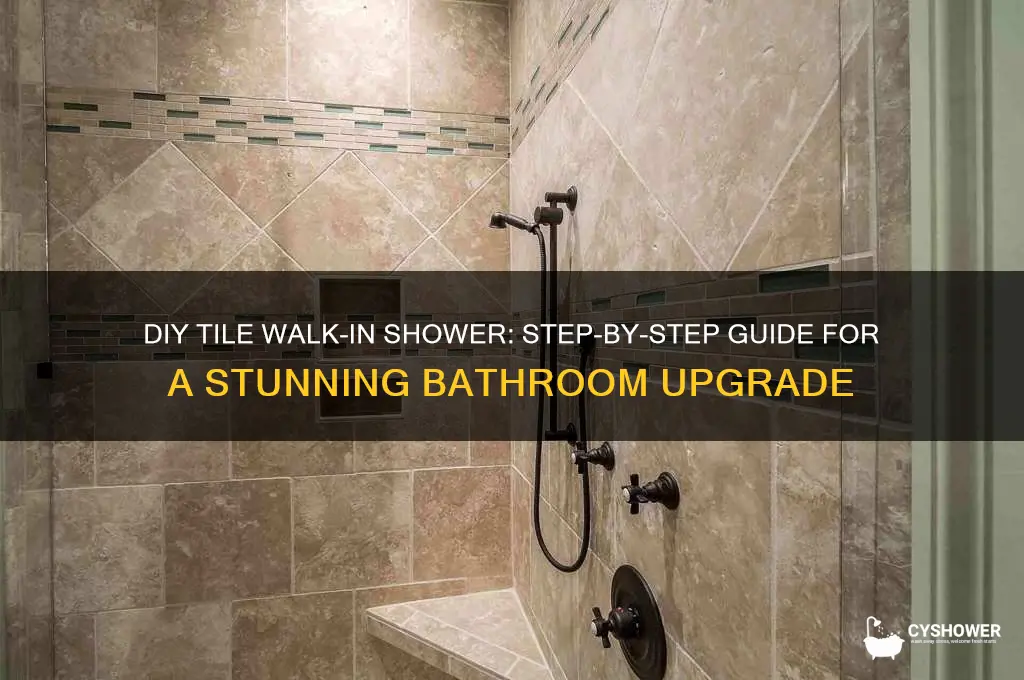 how to build a tile walk in shower
