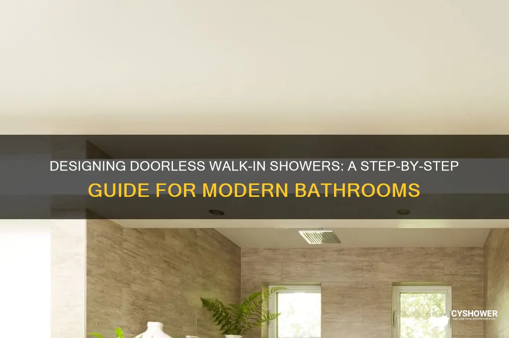 how to build a walk in shower without a door