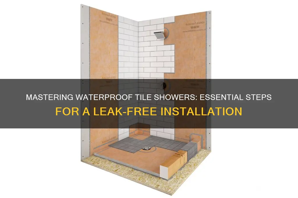 how to build a waterproof tile shower