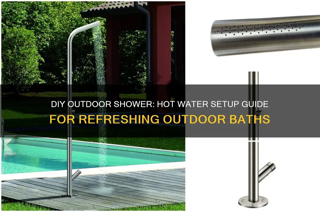 how to build an outdoor shower with hot water