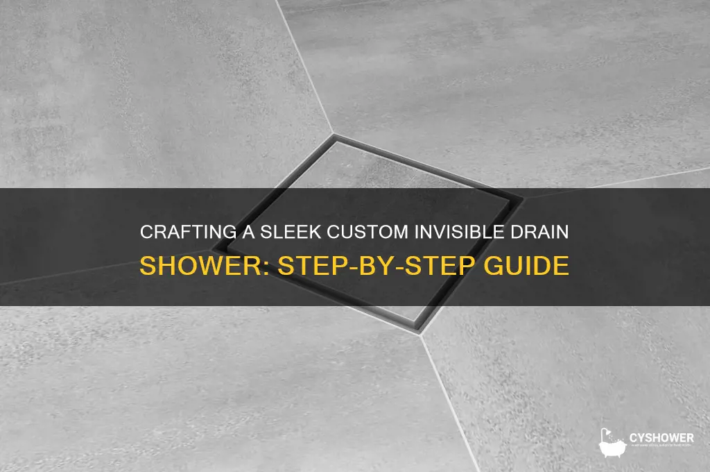 how to build custom invisible drain shower