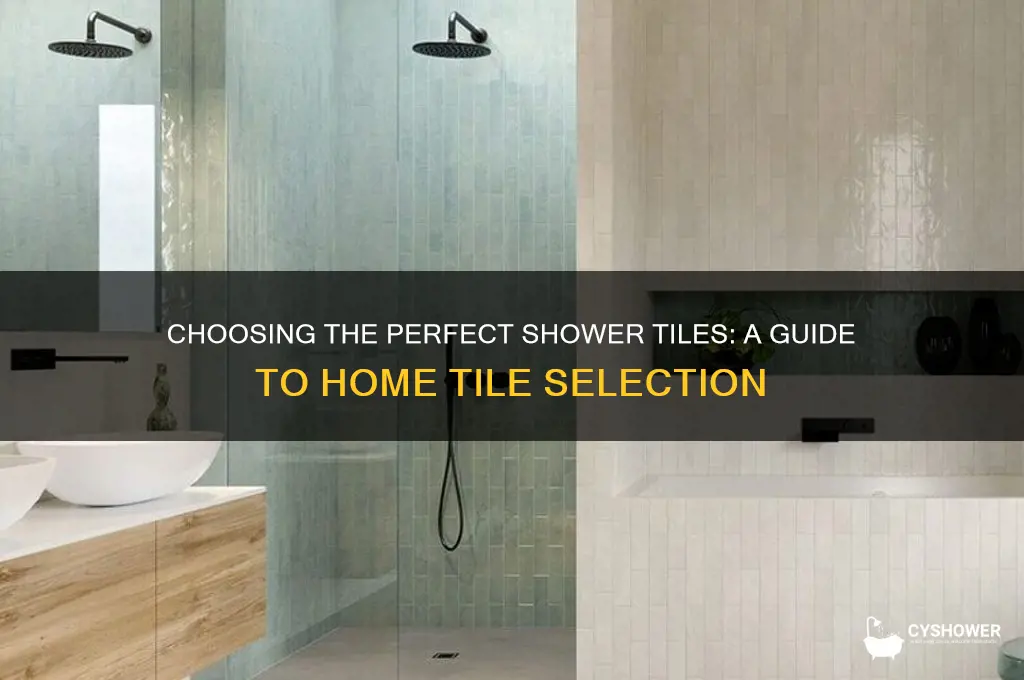 how to build home shower tile selection