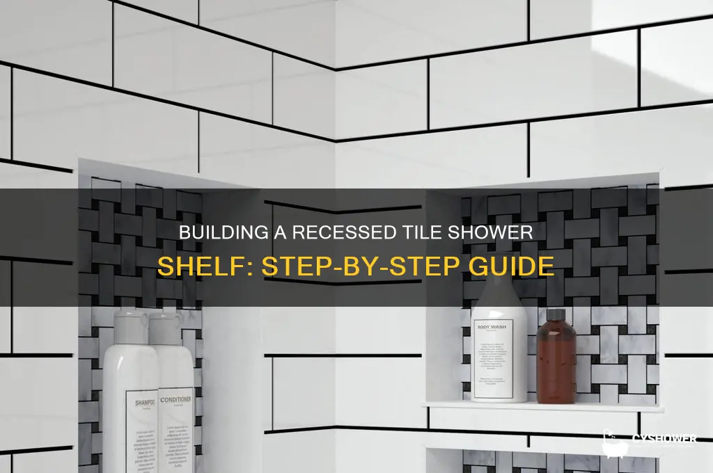 how to build recessed shelf in tile shower