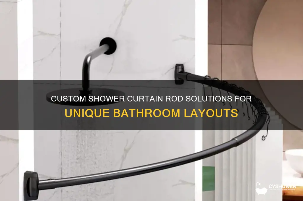 how to build shower curtain rod for odd space