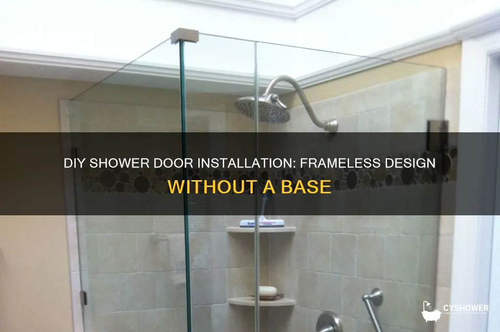 how to build shower door without base