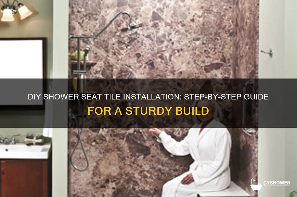 how to build shower seat tile