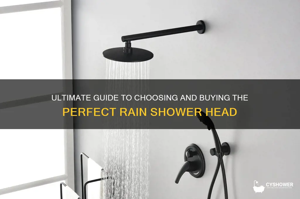 how to buy a rain shower head